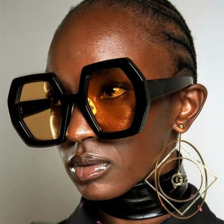 Reboto™ | Bold Elegance – Oversized Polygon Sunglasses