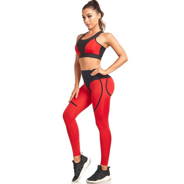 PulseLine Fusion™ | Seamless Spliced High-Waist Leggings