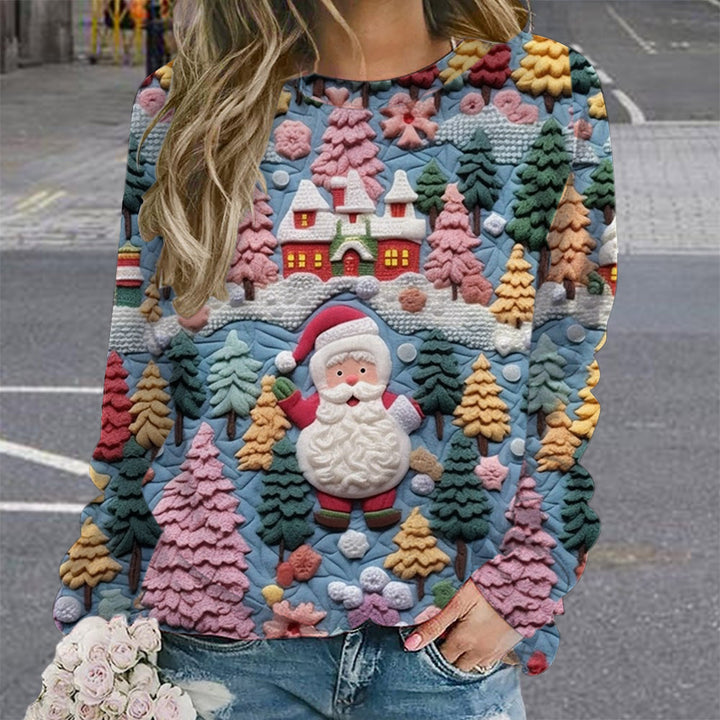 Festivina™️ | Cosy Christmas Santa 3D Print Sweatshirt