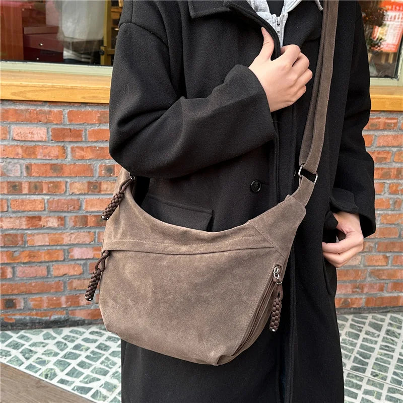 Marcelle™️ | Retro Suede Crossbody Hobo Bag