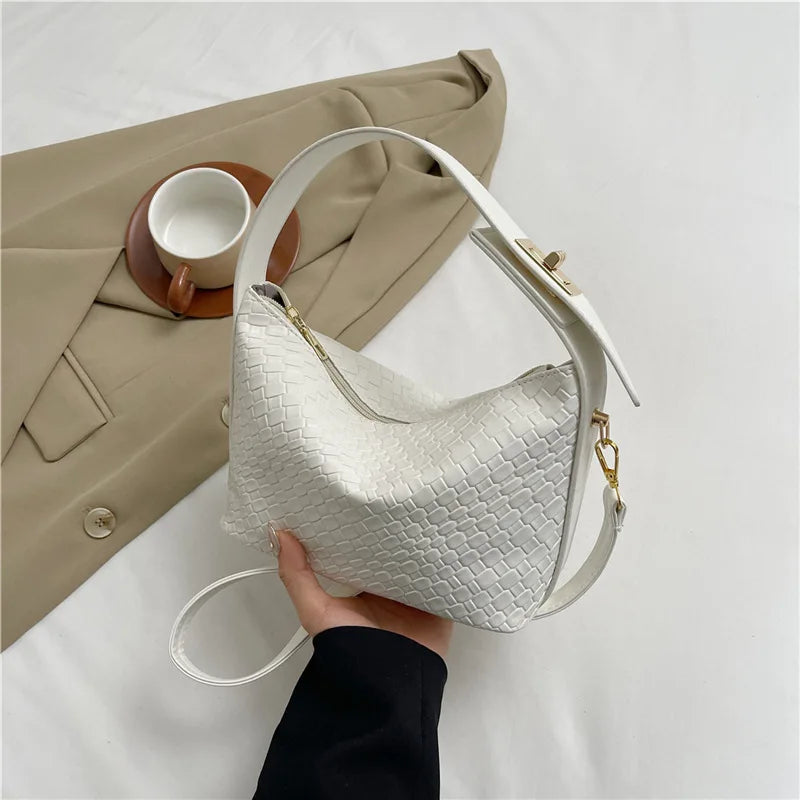 Lavinia™️ | Woven Leather Crossbody Handbag