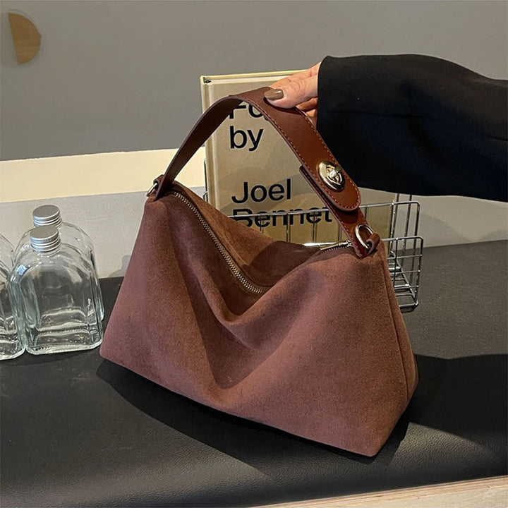 Serafina™️ | Suede Hobo Shoulder Bag
