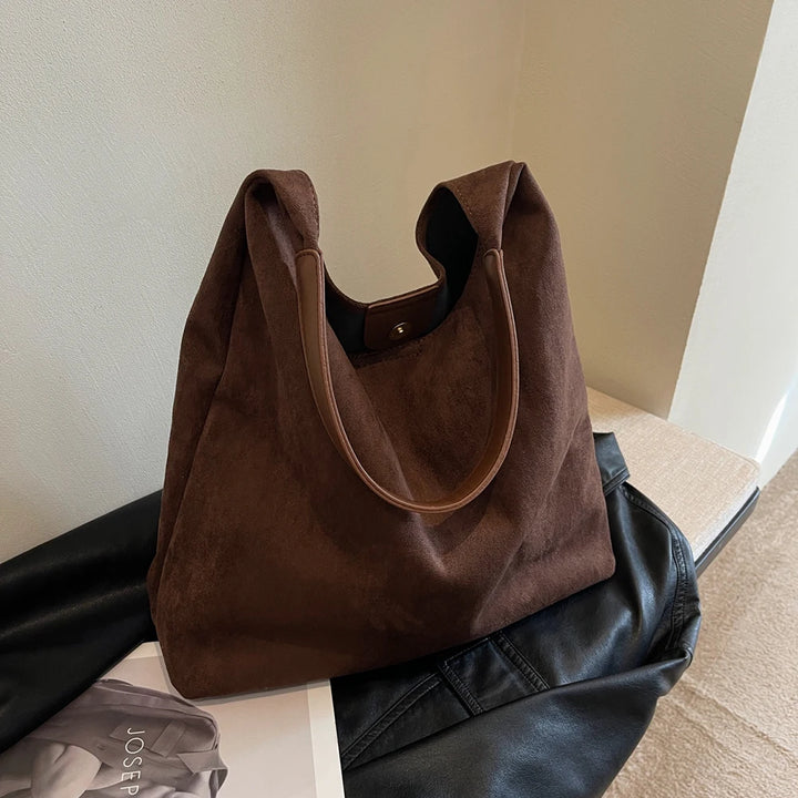 Gianna™️ | Retro Suede Shoulder Tote