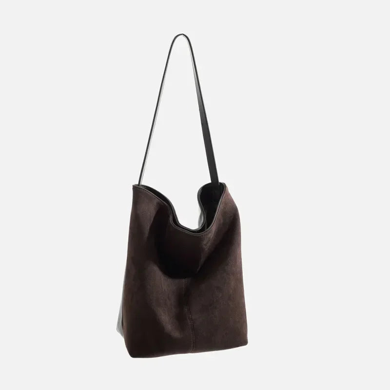 Marcheline™️ | Luxe Suede Bucket Shoulder Bag