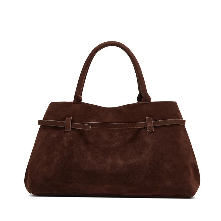 Milana™️ | Buckle Accent Faux Suede Tote
