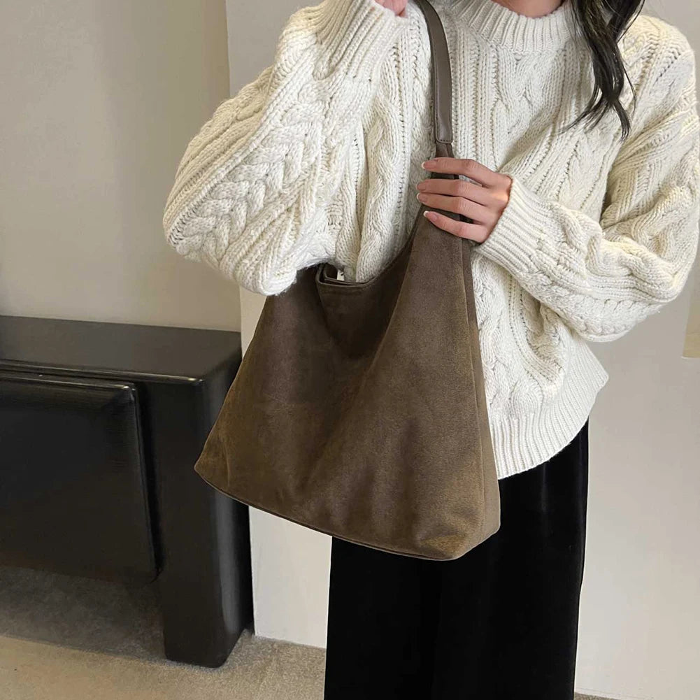 Gianna™️ | Retro Suede Shoulder Tote