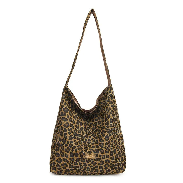 Leorna™️ | Leopard Print Nylon Shoulder Bag