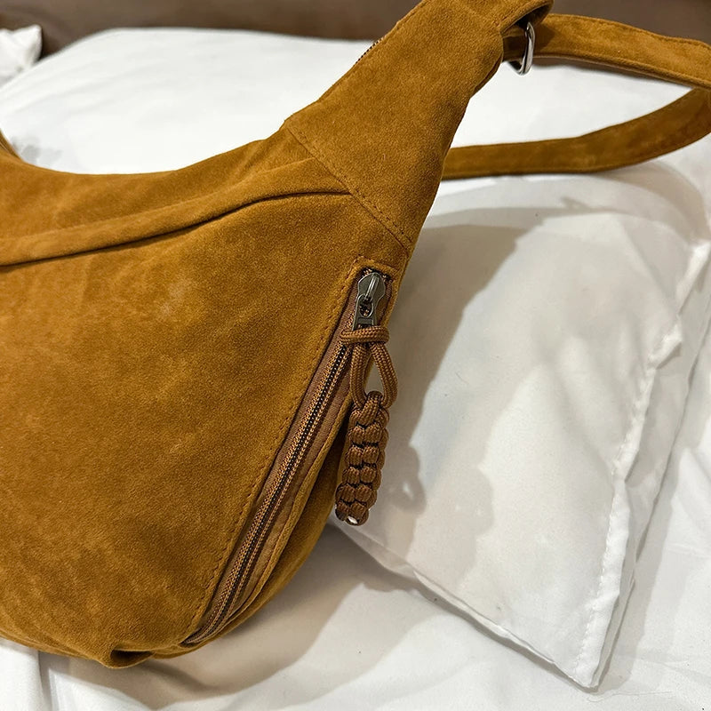 Marcelle™️ | Retro Suede Crossbody Hobo Bag