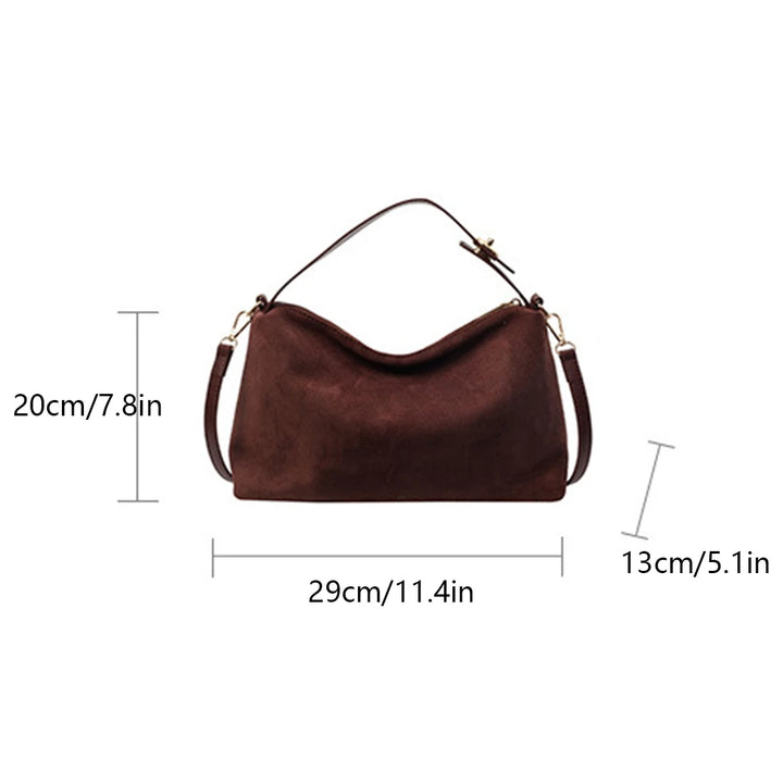 Serafina™️ | Suede Hobo Shoulder Bag
