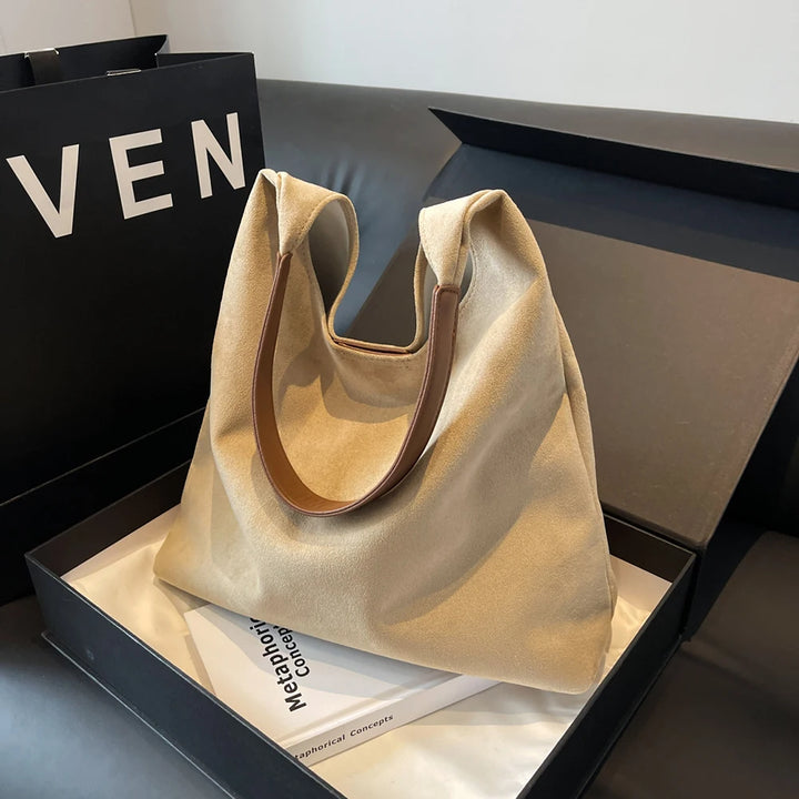 Gianna™️ | Retro Suede Shoulder Tote