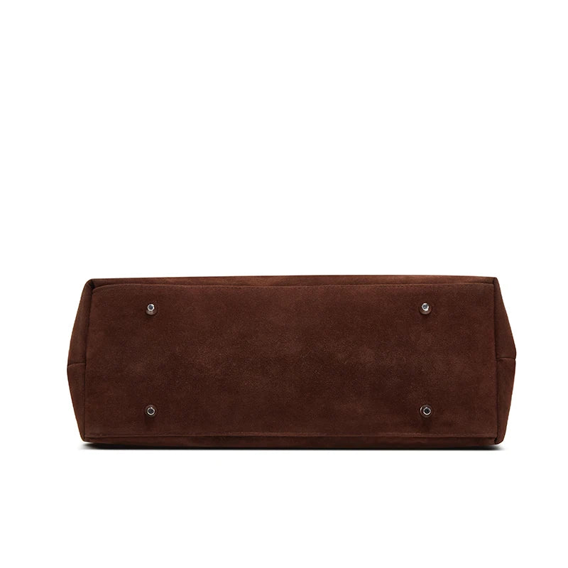 Milana™️ | Buckle Accent Faux Suede Tote