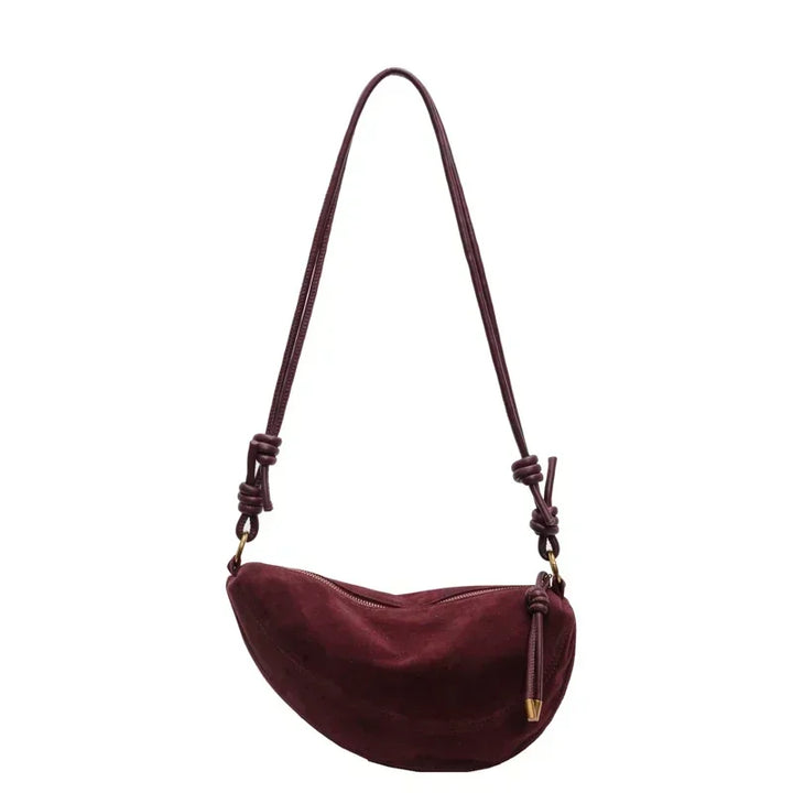 Celestia™️ | Suede Dumpling Crossbody Bag