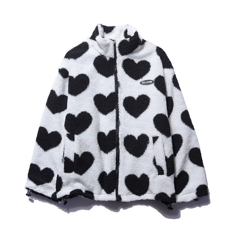 Amouré™️ | Reversible Heart Fleece Jacket