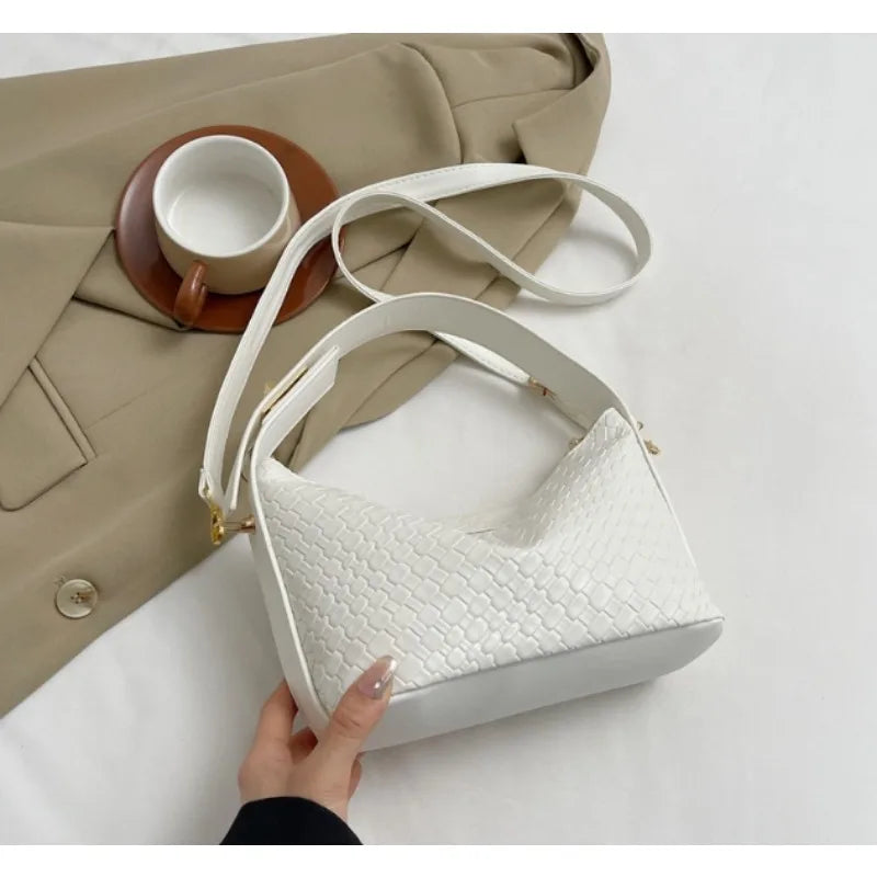 Lavinia™️ | Woven Leather Crossbody Handbag