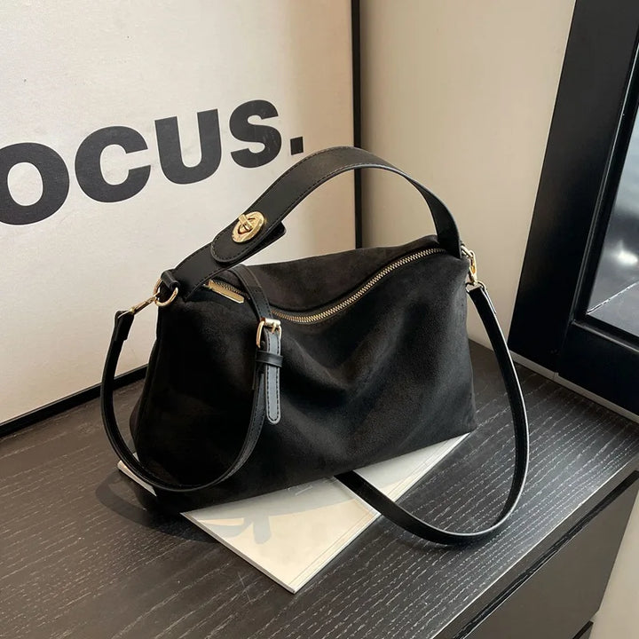 Serafina™️ | Suede Hobo Shoulder Bag