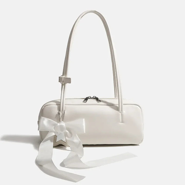 Amorette™️ | Ribbon Accent Shoulder Bag