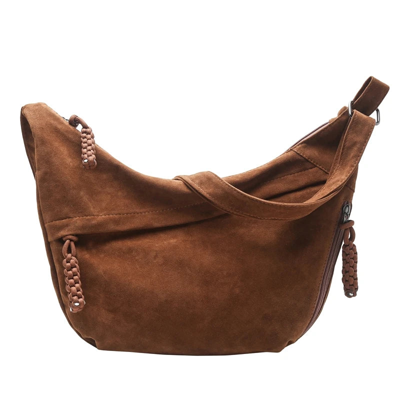 Marcelle™️ | Retro Suede Crossbody Hobo Bag