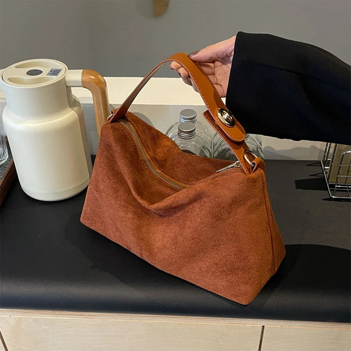 Serafina™️ | Suede Hobo Shoulder Bag
