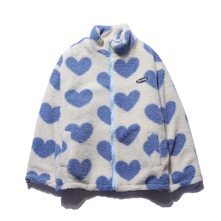Amouré™️ | Reversible Heart Fleece Jacket