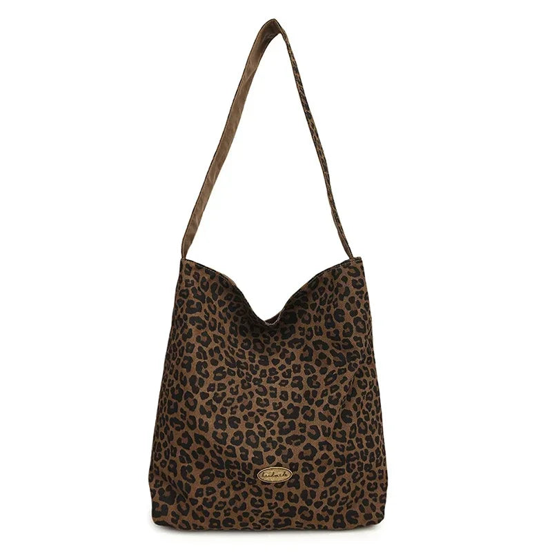 Leorna™️ | Leopard Print Nylon Shoulder Bag