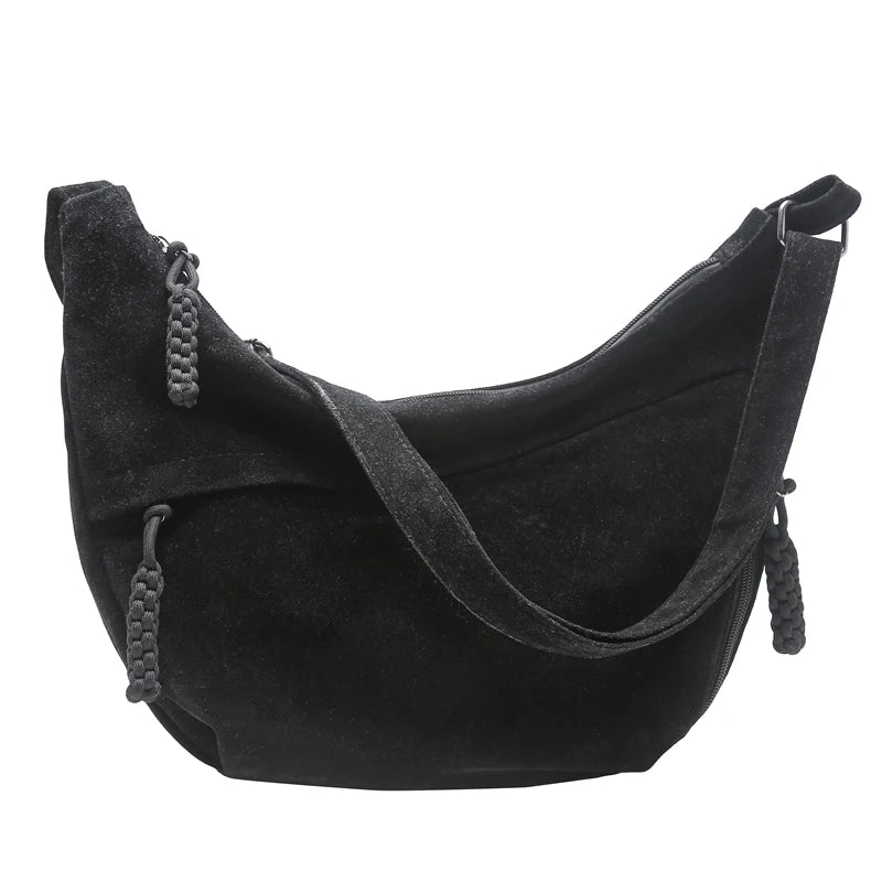 Marcelle™️ | Retro Suede Crossbody Hobo Bag