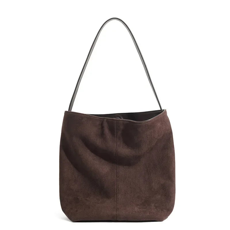 Marcheline™️ | Luxe Suede Bucket Shoulder Bag