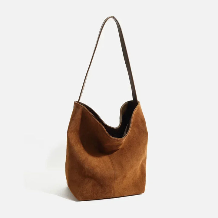 Marcheline™️ | Luxe Suede Bucket Shoulder Bag
