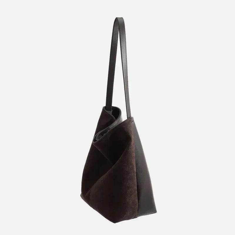 Marcheline™️ | Luxe Suede Bucket Shoulder Bag