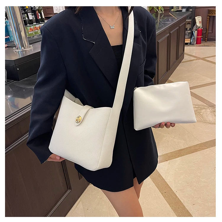 Sabella™️ | Retro Suede Bucket Tote