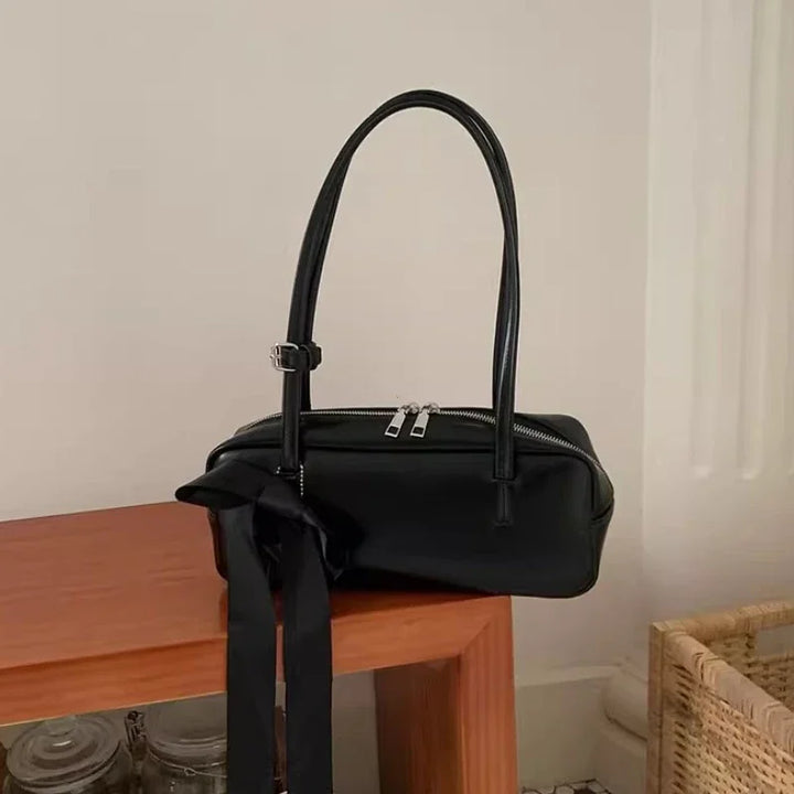 Amorette™️ | Ribbon Accent Shoulder Bag