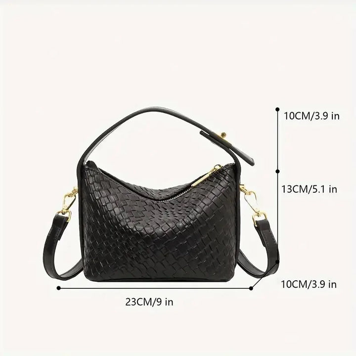 Lavinia™️ | Woven Leather Crossbody Handbag