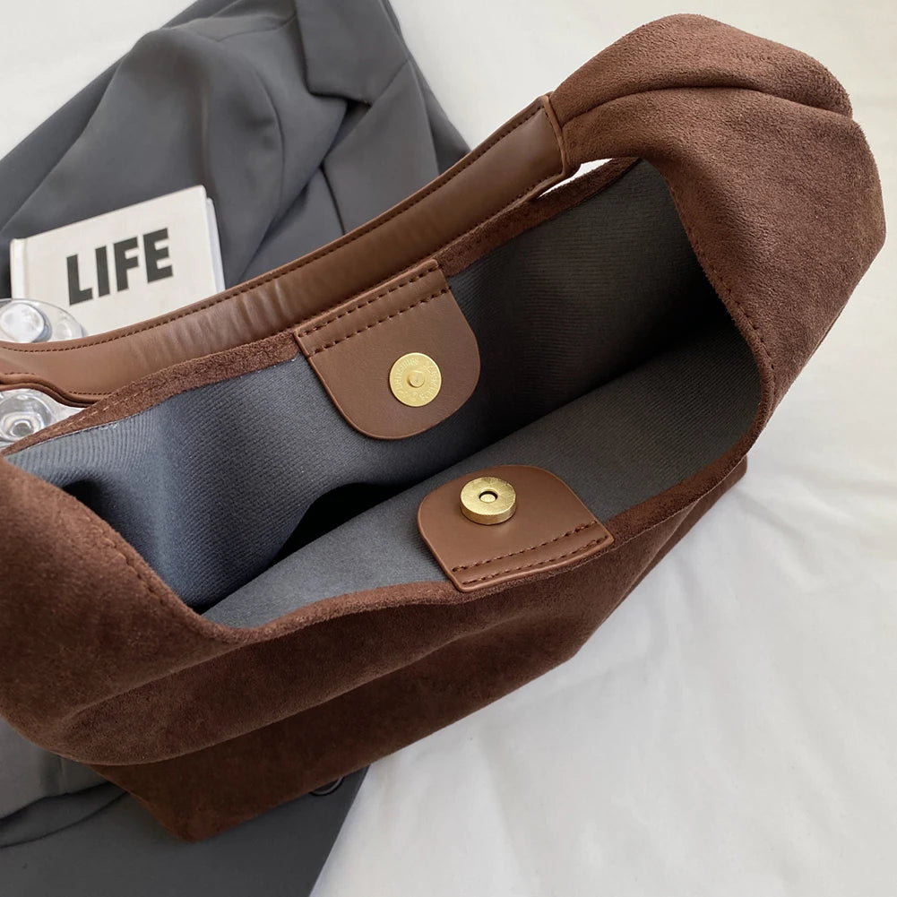 Gianna™️ | Retro Suede Shoulder Tote