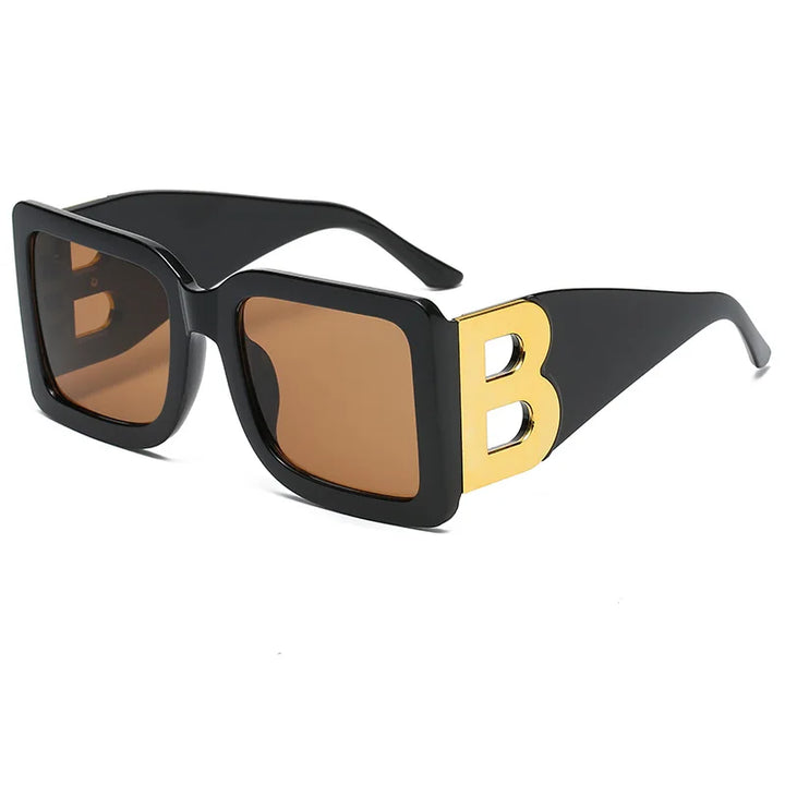 Bellona™️ | Oversized Square B-Accent Sunglasses