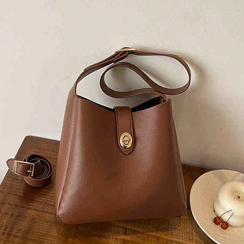 Sabella™️ | Retro Suede Bucket Tote