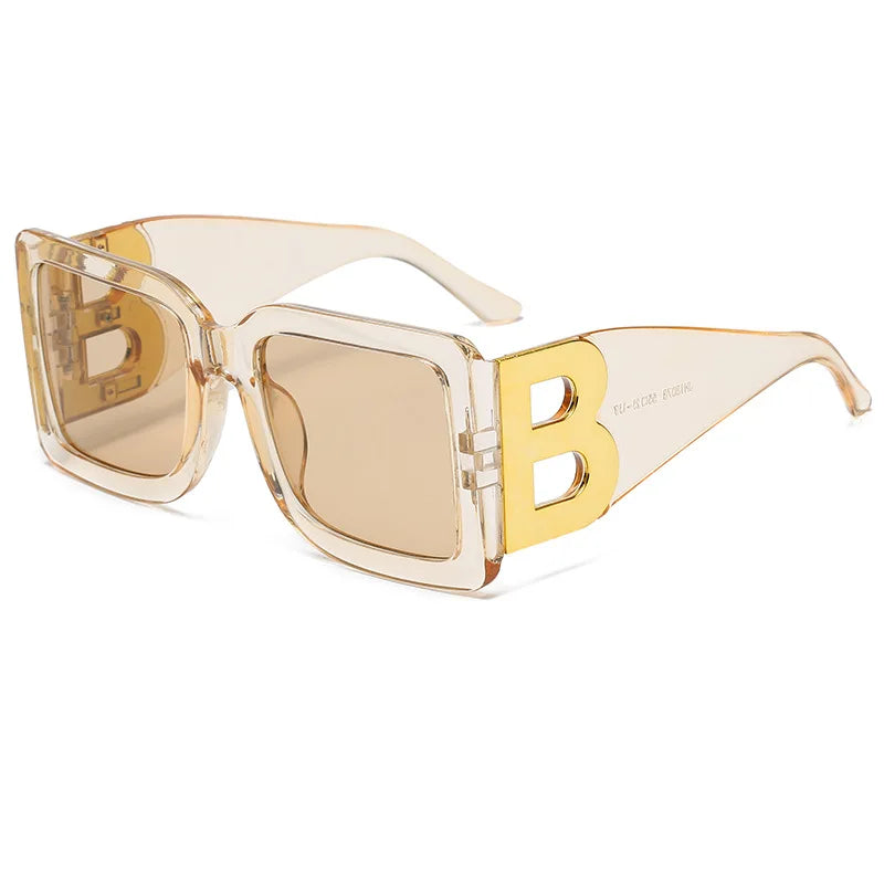 Bellona™️ | Oversized Square B-Accent Sunglasses