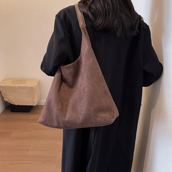 Gianna™️ | Retro Suede Shoulder Tote