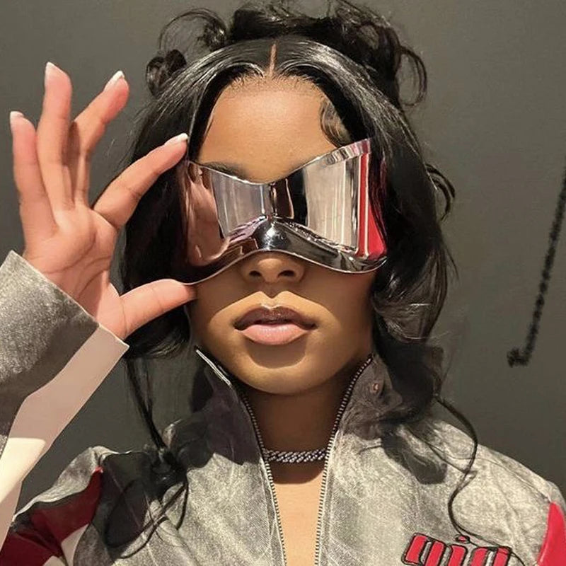 Spectra™️ | Oversized Y2K Punk Rimless Sunglasses