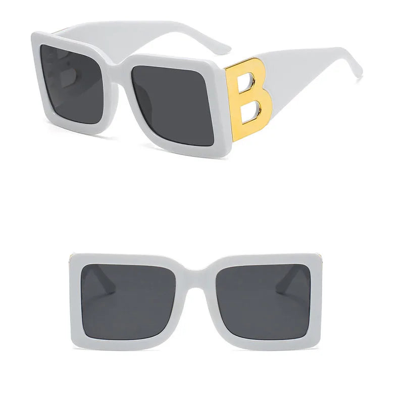 Bellona™️ | Oversized Square B-Accent Sunglasses