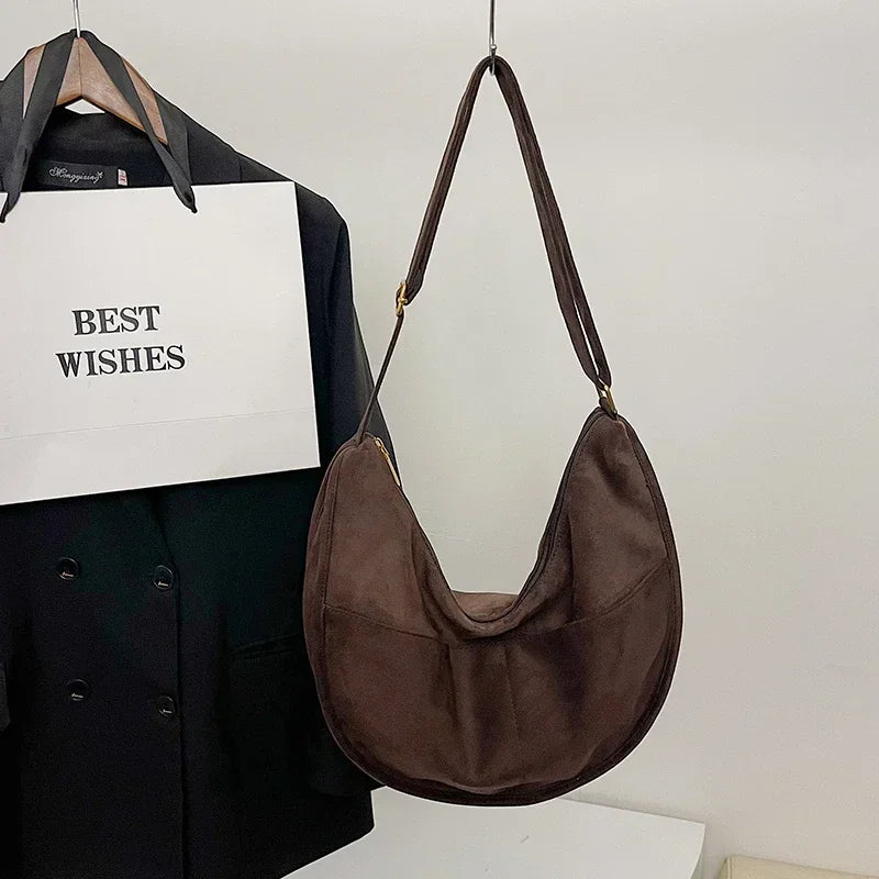 Davana™️ | Suede Crossbody Hobo Bag