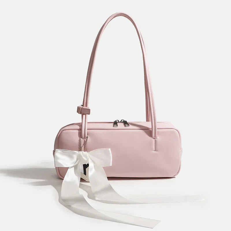 Amorette™️ | Ribbon Accent Shoulder Bag