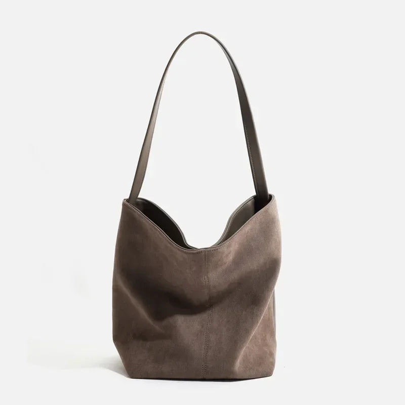 Marcheline™️ | Luxe Suede Bucket Shoulder Bag