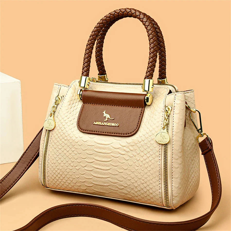 Melisandre™ | Designer Embossed Leather Handbag