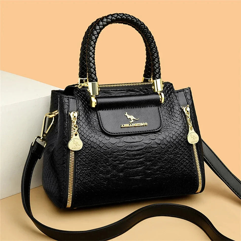 Melisandre™ | Designer Embossed Leather Handbag