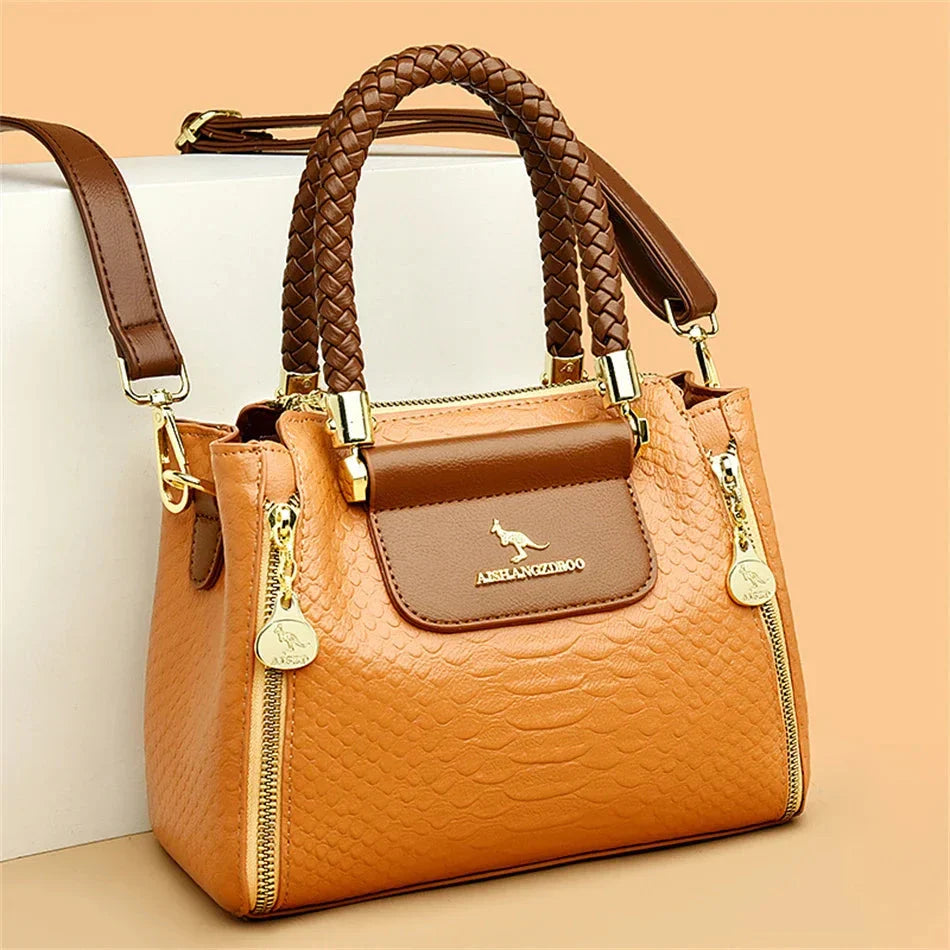 Melisandre™ | Designer Embossed Leather Handbag
